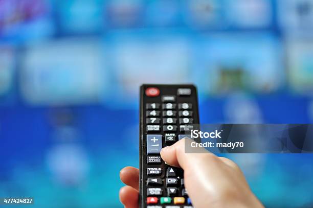 Hand Pointing Tv Remote Control Stock Photo - Download Image Now - Arts Culture and Entertainment, Computer, Elegance