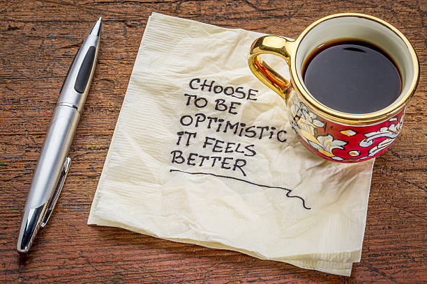 istock choose to be optimistic on napkin 477424894
