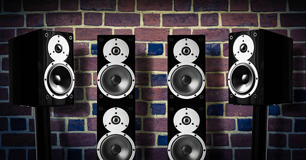 istock Black music speakers 477427402