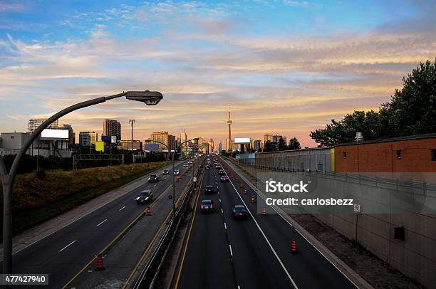 Toronto Highway Stock Photo - Download Image Now - 2015, Air Pollution, Architecture