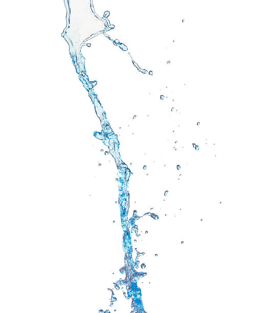istock water pouring isolated on the white background 477429118