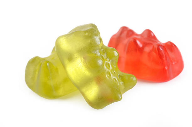 istock Jelly gummy bears isolated on white 477429456