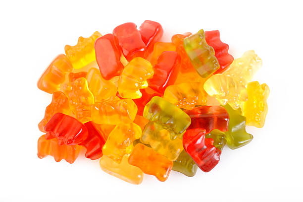 istock Jelly gummy bears isolated on white 477429470
