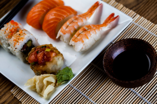 Oriental, fesh an tasty sushi setOriental, fesh an tasty sushi set
