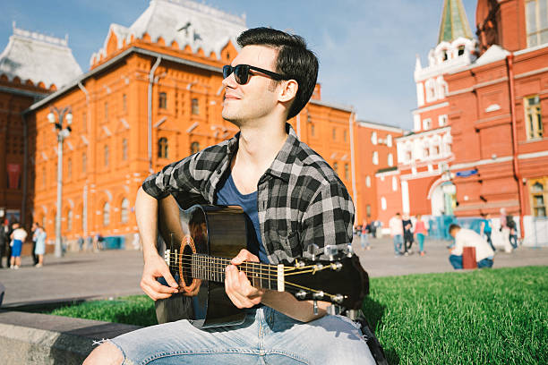 istock Guitar Player, Red Square, Moscow, Russia 477430532