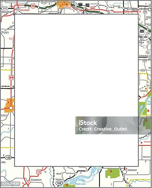 Map Frame Symbol Map Frame Stock Illustration - Download Image Now - Copy Space, Cut Out ...