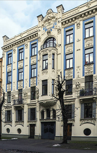 istock the building in Art Nouveau style, Riga 477432321