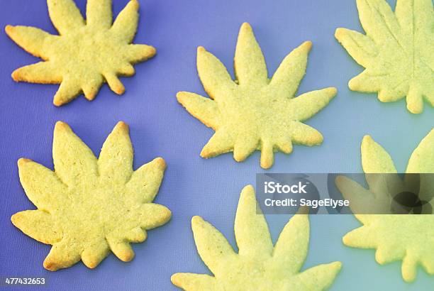 Leaf Cookies Scattered Stock Photo - Download Image Now - Alternative Medicine, Cookie, Dessert - Sweet Food