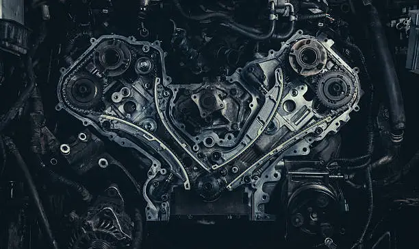 V8 Car Engine. Stock photo