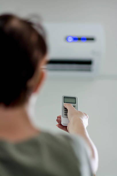 istock Remote control of air conditioner 477434088