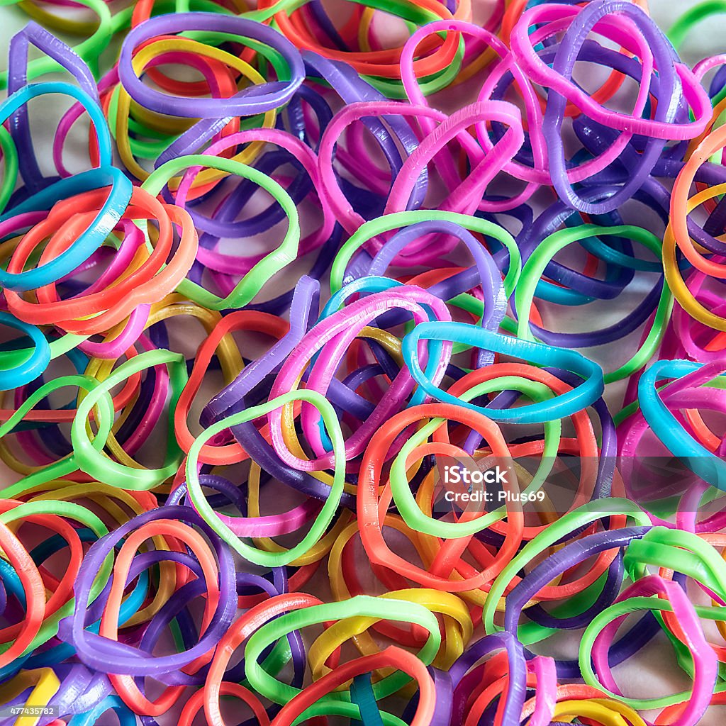 Colorful Rubber Bands To Pleteniyav As Background Stock Photo - Download  Image Now - 2015, Art And Craft, Color Image - iStock