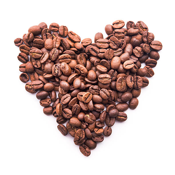 istock Heart shape of roasted beans 477436172