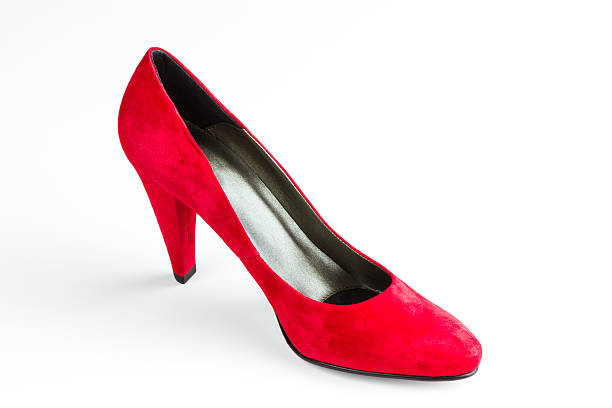 istock women's red velvet shoes 477437391