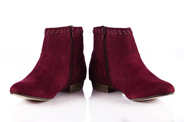 istock Winter shoes isolated on a white background. female boots 477438055