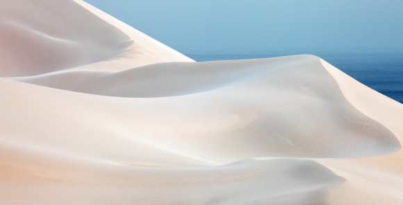 White sand dunes in Socotra Island