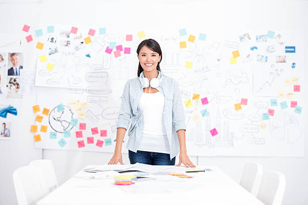 istock Latin woman at a creative office 477439534