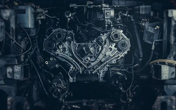 V8 Car Engine. Stock photo