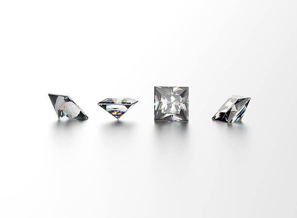 istock Square shape gemstone. Jewelry background 477440594