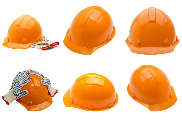 istock Set of different views of helmets 477441402