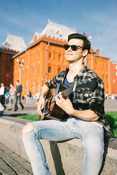 istock Guitar Player, Red Square, Moscow, Russia 477442144