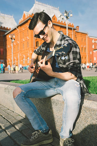istock Guitar Player, Red Square, Moscow, Russia 477442238