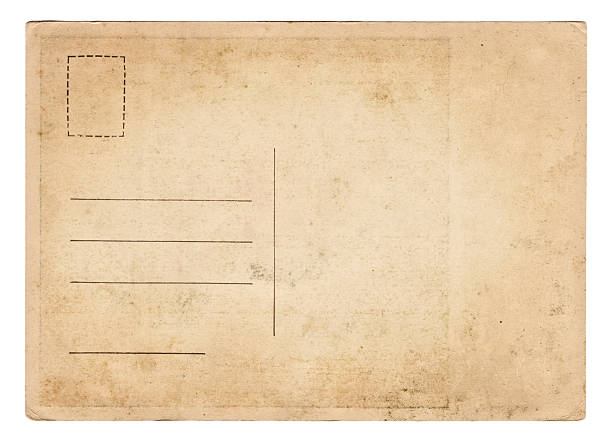 istock Blank old vintage postcard isolated 477442824