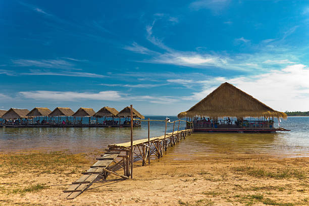 Floating Restaurant in Sirindhorn Dam, Ubon Ratchathani, Thailand