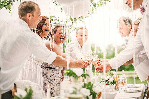istock Friends toasting at a summer party 477445788