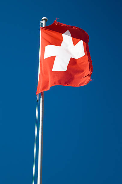 Swiss Flag stock photo