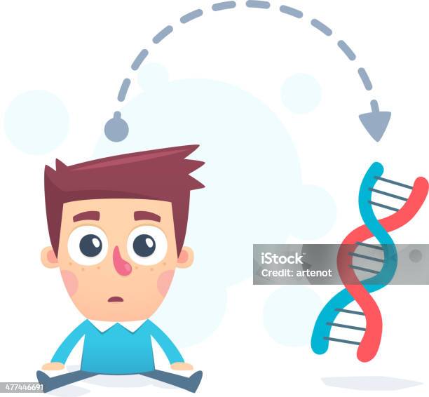 Hereditary Genes Stock Illustration - Download Image Now - Analyzing, Asking, Confusion