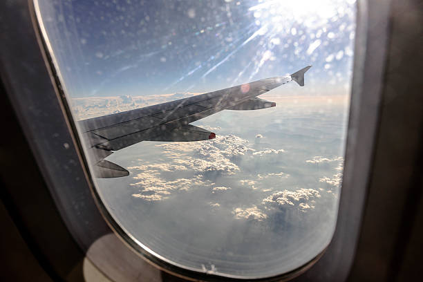 istock The view from an airplane window, Austria, Europe 477446780