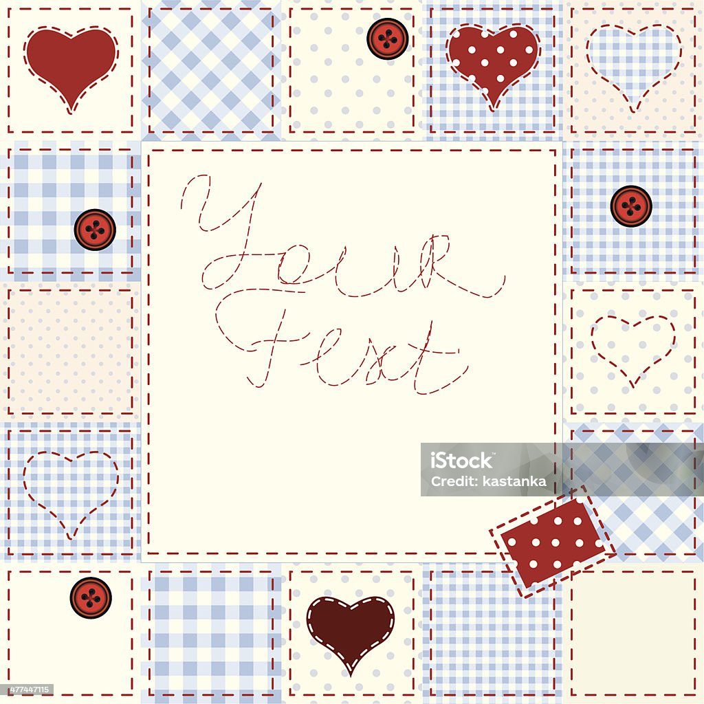 Patchwork Text Frame Patchwork Frame Stock Illustration - Download Image Now - Arranging ...