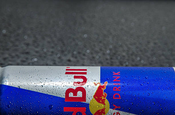 Blue-silver Red Bull können – Foto