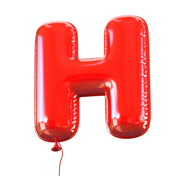 istock Letter H balloon font 477451156
