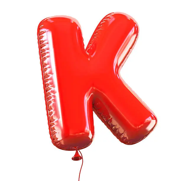 Letter K balloon font