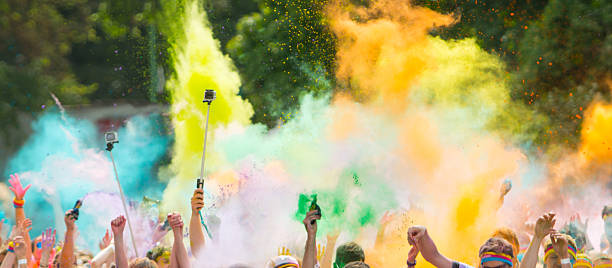 istock Colorrun competitors in detail of hands 477452034