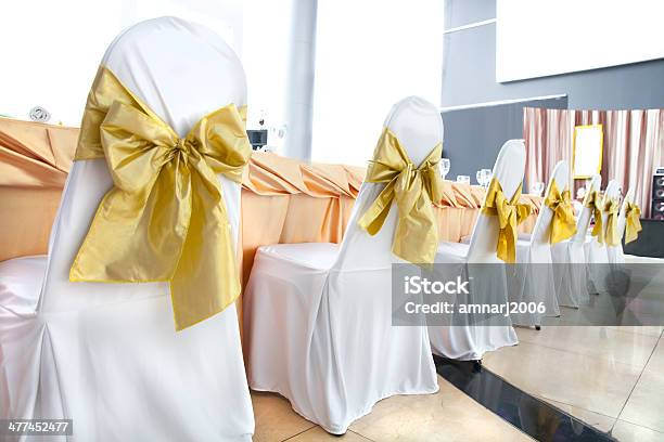 Wedding Chairs Setting Stock Photo - Download Image Now - Arrangement, Arranging, Banquet