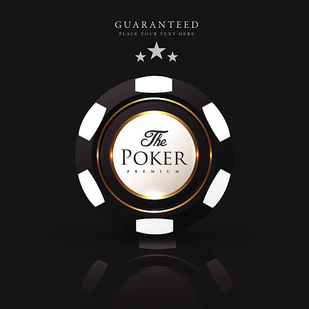 Poker background Casino card design with casino chip texas hold em illustrations stock illustrations