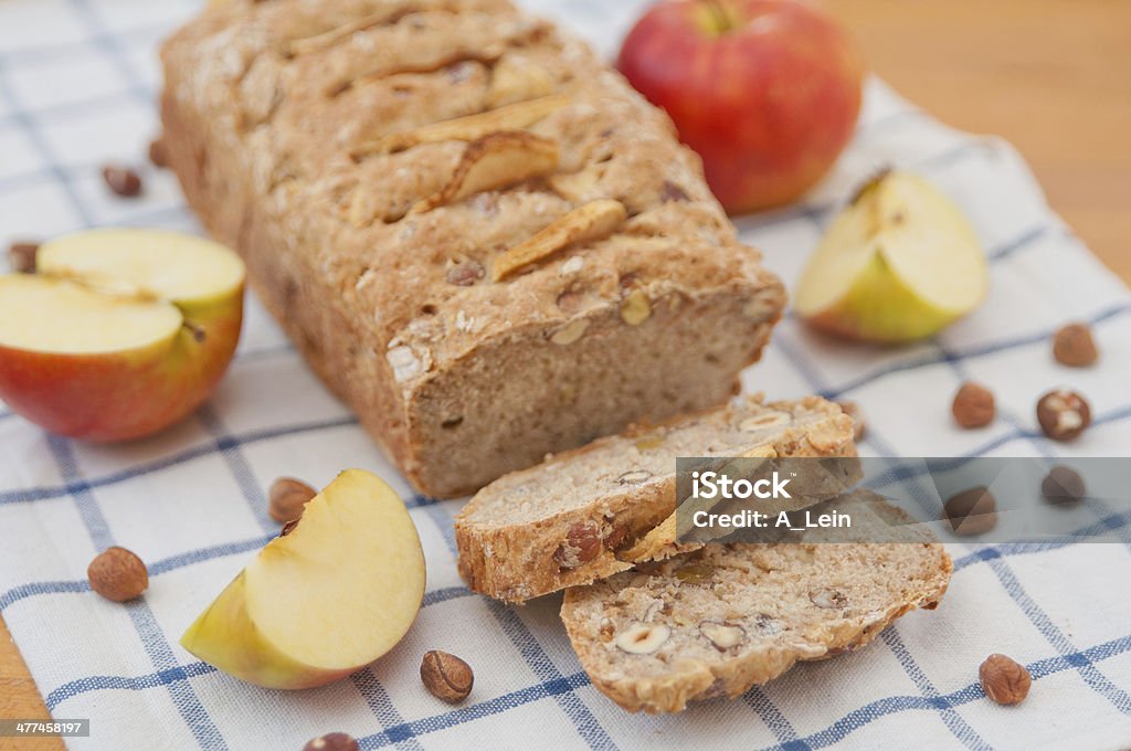 Apple Hazelnut Bread Autumn Stock Photo