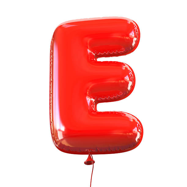 Letter E balloon font Letter E balloon font 3d red letter e stock pictures, royalty-free photos & images