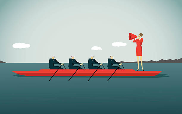 stockillustraties, clipart, cartoons en iconen met canoeing, - roeisport