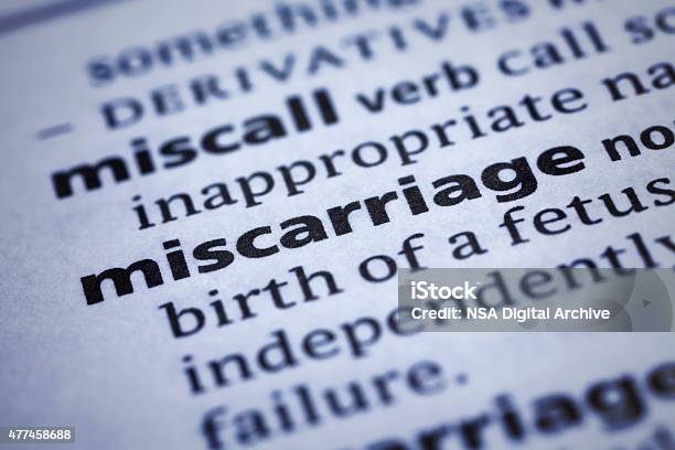 Miscarriage Dictionary Closeup Stock Photo - Download Image Now - Miscarriage, 2015, Book