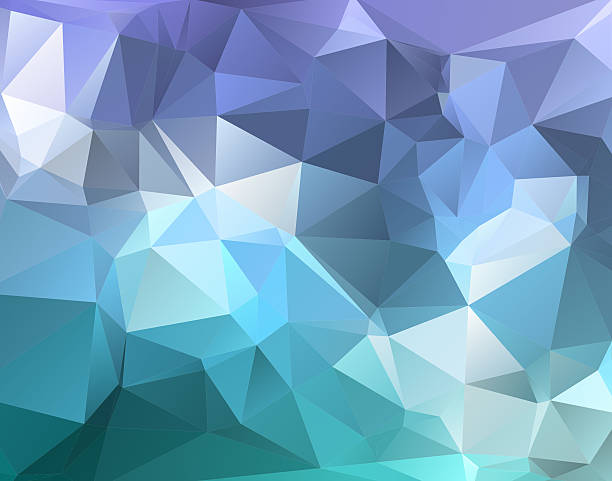 istock Polygon triangle abstract background in blue purple hues 477458807