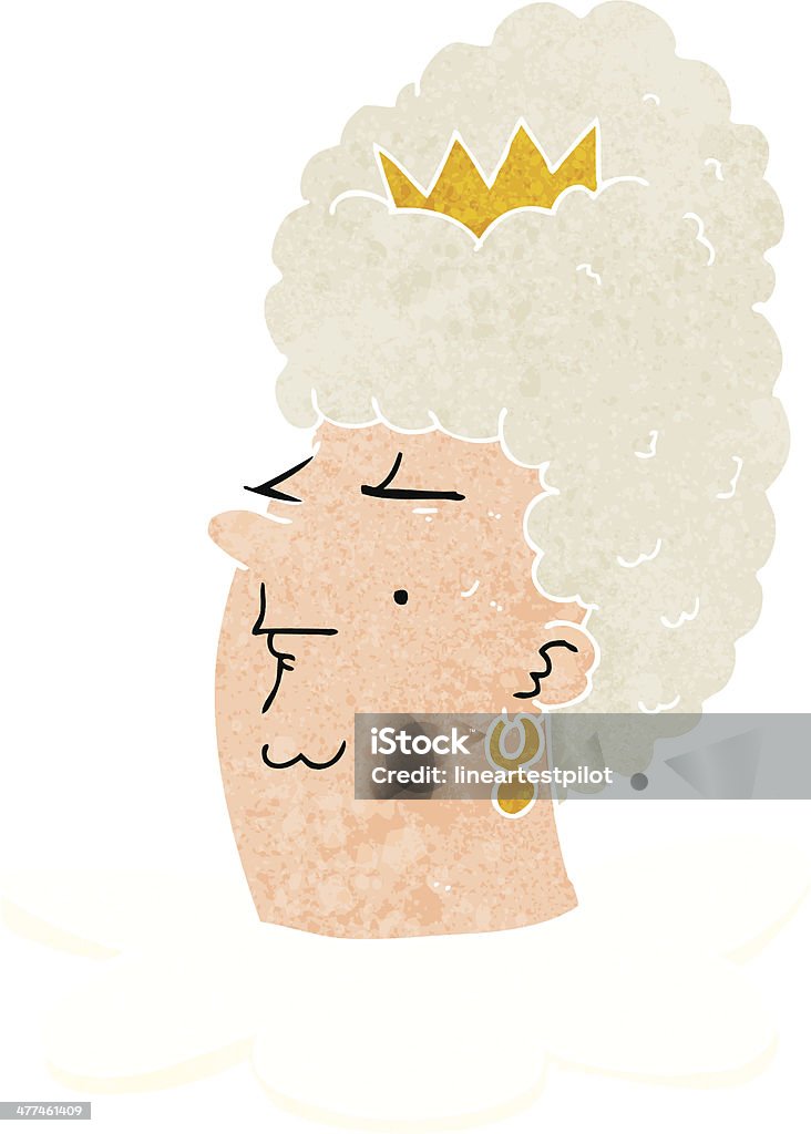 Cartoon Queen Head Stock Illustration - Download Image Now - Attitude,  Bizarre, Cheerful - iStock