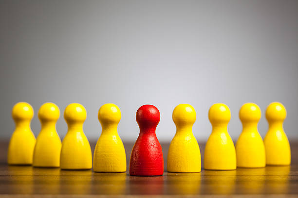 istock Management leader concept with toy pawn figures 477462429