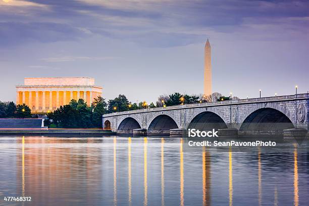 Washington Dc Skyline Stock Photo - Download Image Now - Washington DC, Urban Skyline, Arlington - Virginia