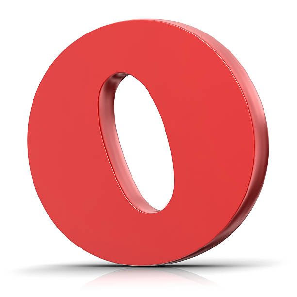 Red Letter O 3d render. Letter O isolated on white background. 3d red letter o stock pictures, royalty-free photos & images