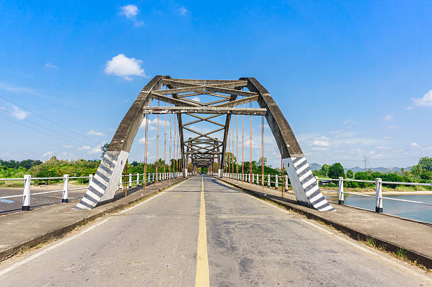 istock Historical bridge over the river with shade 477469116