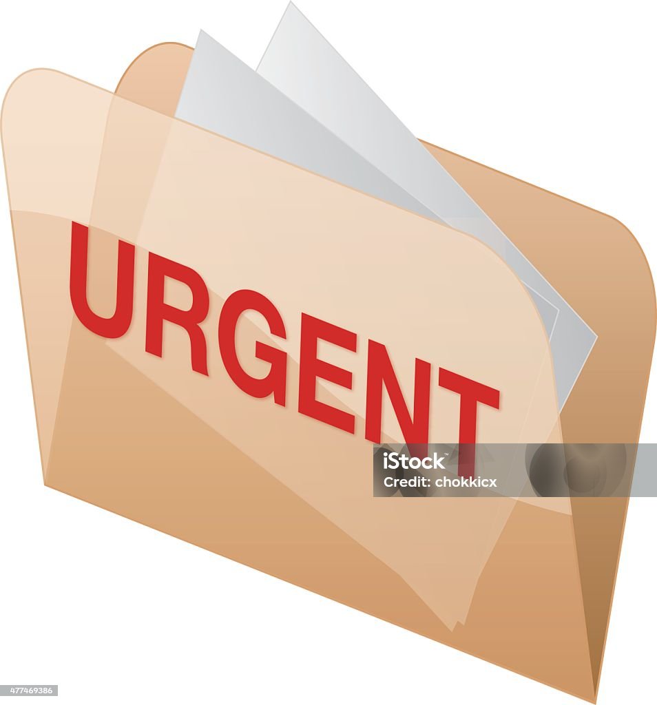 urgent folder EPS 10 and JPEG 2015 stock vector
