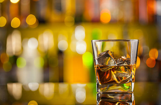 istock Whiskey drink on bar counter 477473856